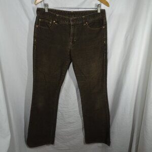 Vintage 90s Polo Jeans Co. Ralph Lauren Women Brown Corduroy Pants Size 10
